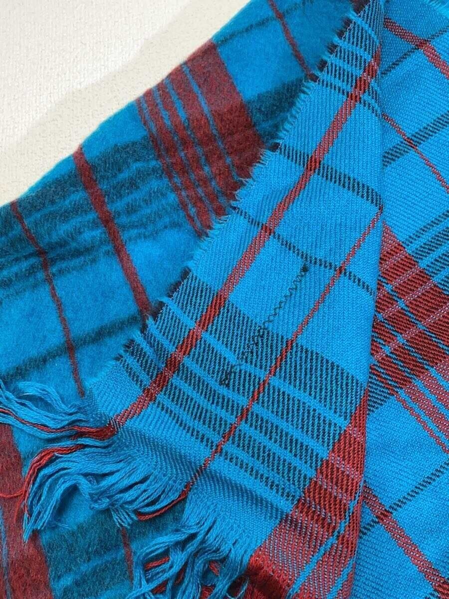MARNI Women's Blue Check Wool Scarf SCMC0081A0 | eBay