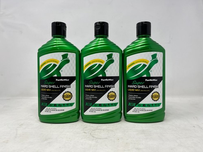 #ad 3 Pack Turtle Wax Super Hard Shell Finish Liquid Wax 16oz $39.99