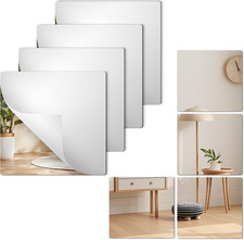 4 Pack Shatterproof Acrylic Mirrors Tiles Self Adhesive Wall Mirror Stickers Unb