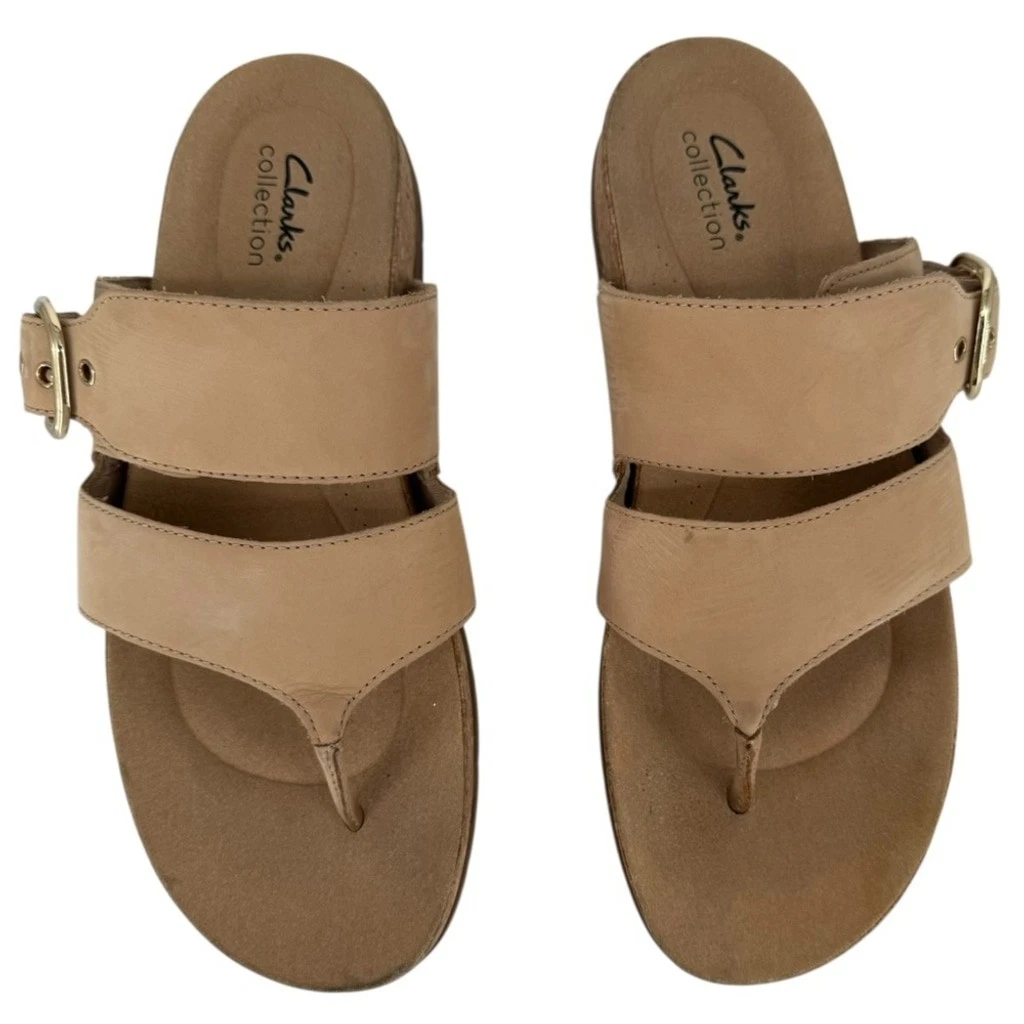 Sandali infradito Clarks donna Reileigh Park marrone taglia 11 spiaggia comodi casual