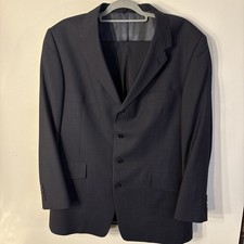 Kenneth Cole Collection Men s 4 Button Blue Suit- See Photos For Size