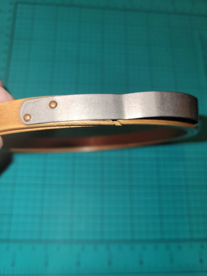 Vintage Princess 5" Adjustable Spring Tension Wood Embroidery Hoop Non-Felt - Image 2 of 4