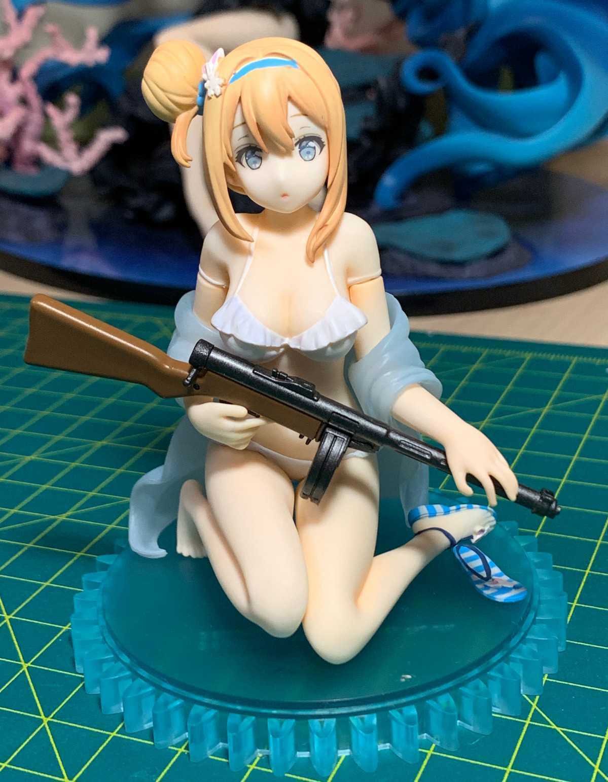 Traje de baño Anime Girls Frontline Suomi KP31 Ver. Figura PVC Estatua 10cm NUEVA SIN CAJA