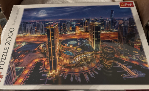 Lights of Dubai 2000 Piece Jigsaw Puzzle Red 38"X27" Print, DIY Puzzle, Creative - Picture 7 of 8