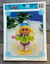 1992 GOLDEN FRAME TRAY PUZZLE RUSS TROLLS "BORN TO SKI" #4174
