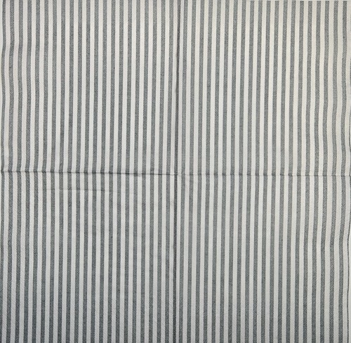 TWO Individual Paper Lunch Decoupage Napkins - 2760 & Gray White Ticking Stripes - Picture 2 of 2