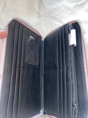 STEVE MADDEN PINK WALLET WRISTLET SMOOTH TEXTURED - Picture 11 of 11