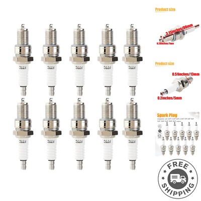 High-Performance F7TC Spark Plugs (Pack of 10) for Mini Bikes