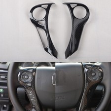 For Honda Accord 2014-2017 9.5th Gen Abs Carbon Fiber Steering Wheel Cover Trim For Honda Accord 2014-2017 9.5th Gen Abs Carbon Fiber Steering Wheel Cover Trim
