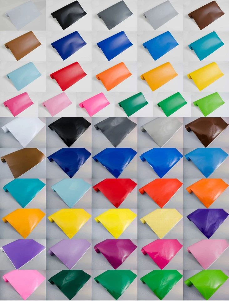 NEOXXIM 50€/m² Muster Plotter-Folie Klebefolie Möbel Folie matt glänzend neon