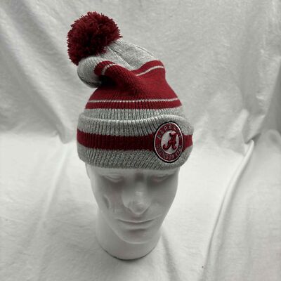 Fan Favorite Alabama Crimson Tide Winter Beanie Cap Red Grey