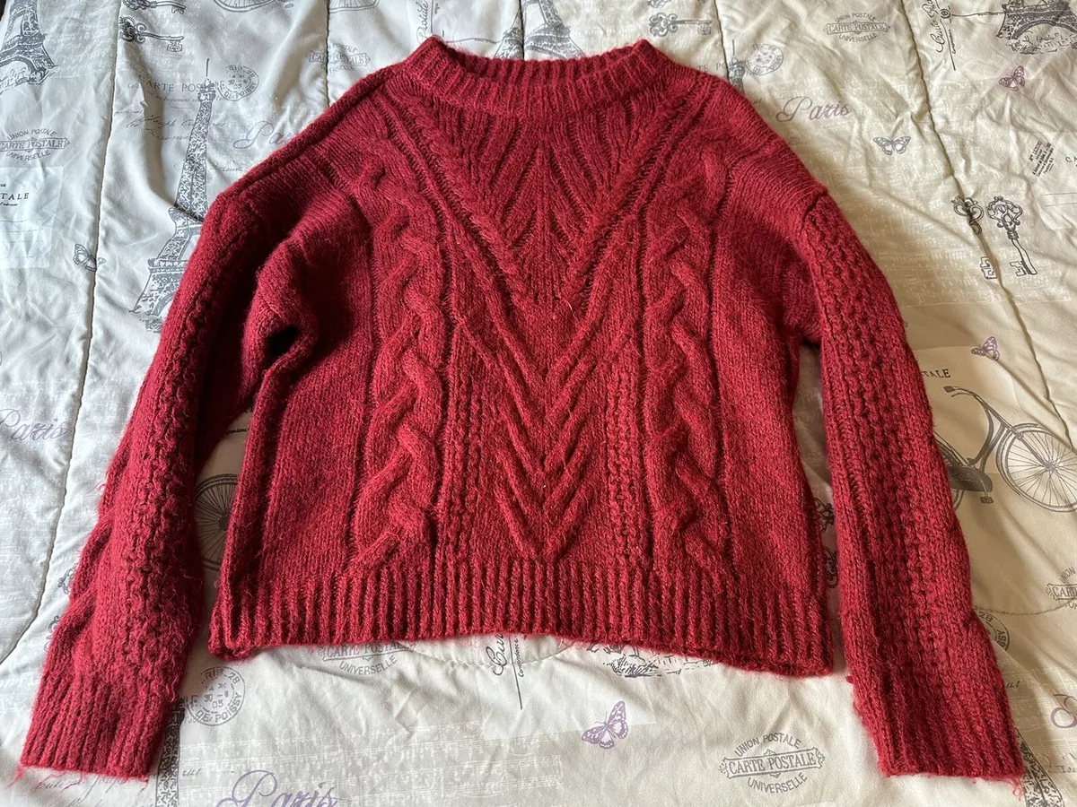 Rory Gilmore Inspired Oversized Winter/ Fall Red Sweater Women’s S