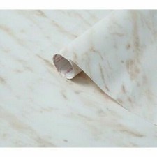 STICKY BACK PLASTIC VINYL 90cm wide CARRARA BEIGE SELF ADHESIVE MARBLE EFFECT