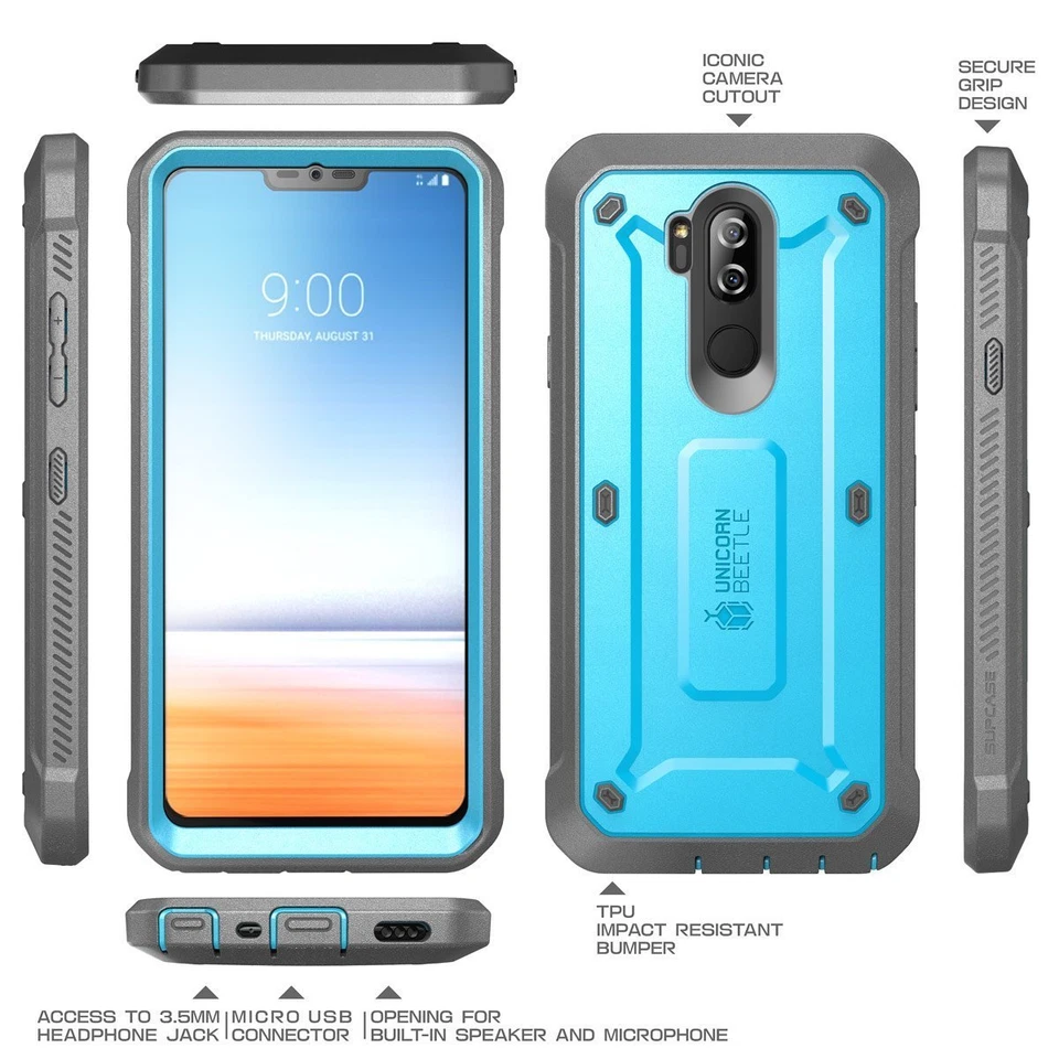 LG G7/G7 ThinQ SUPCASE UB PRO 坚固皮套防震保护壳 带屏幕保护膜 — 第 3/4 张图片