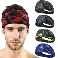 Fitness Sport Running Sweatband Cycling Yoga Headband Headscarf Tennis Hair Band