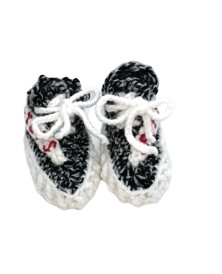 Zebra Yzy Boost 350 V2 Infantil Bebé Zapatillas Crochet Niño Niña Bebé Zapatos Foto 3 de 4