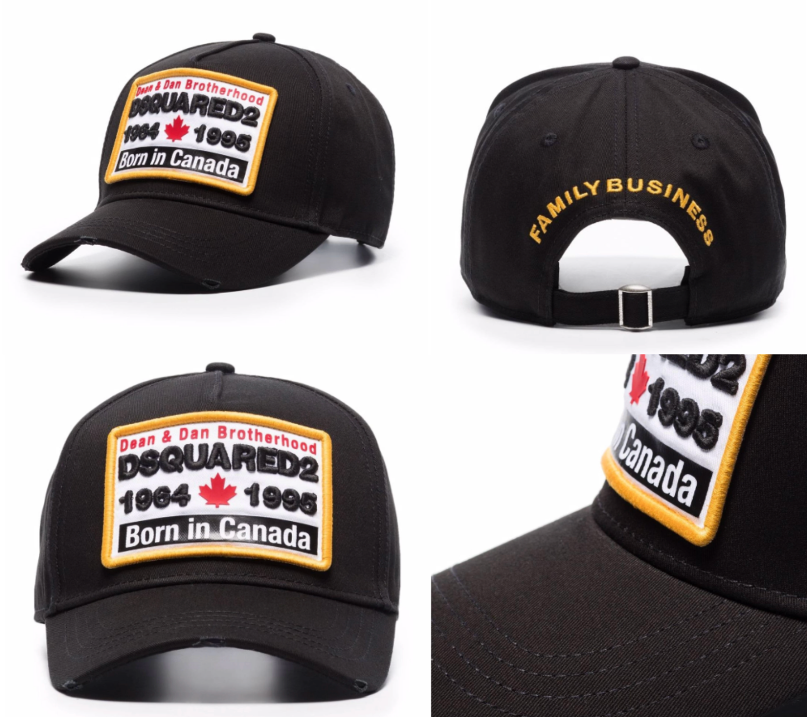 Dsquared2 Canada Born Logo Baseballcap Kappe Mütze Hat Cap Basebalkappe Hut Bnwt