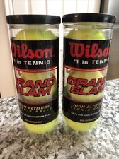 Wilson GRAND SLAM T1045 High Altitude Tennis Balls, Two 3-Can Pack, New Sealed