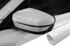 Für viele Fahrzeuge PREMIUM Spiegel Spiegelgehäuse Kappe Design Folie Weiß Glanz