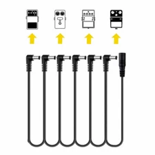 Fite ON 6-Way Daisy Chain Cable For Electric Guitar Effect Pedal Power Adapter