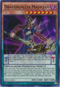 Dragoncaller Magician - RATE-EN001 - Super Rare - 1st Edition x3 - Near Mint