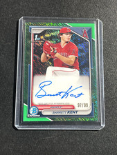 2024 Bowman Chome Green Shimmer Auto Barrett Kent /99