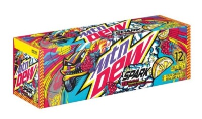 Mountain Dew Spark Raspberry Lemonade Flavor Limited Edition Time Can Soda Mtn