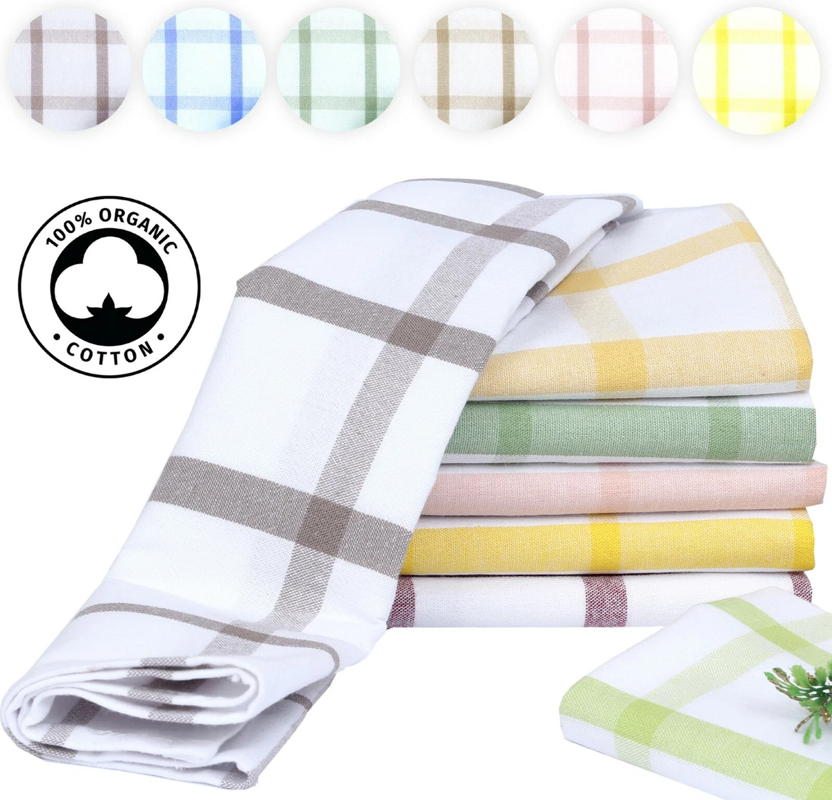 Tea Towels 100 Egyptian Cotton Kitchen Cleaning Dish Glass Cloths