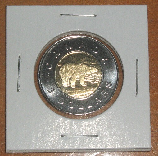 Canada 1998w Prooflike Toonie Two $2 Dollar PL "W" Winnipeg Mint Mark 1998