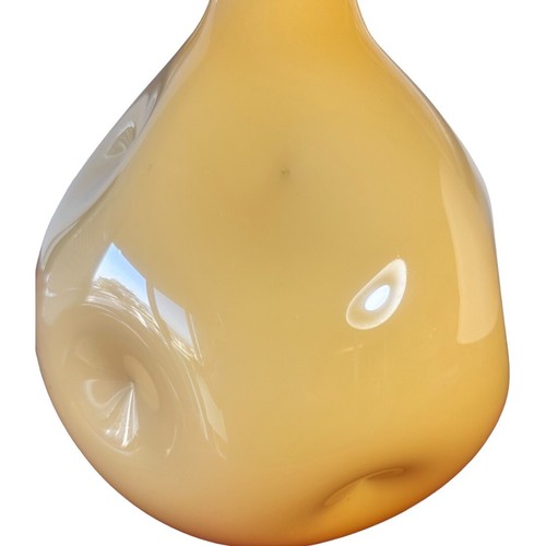 MCM/Italian Empoli/Butterscotch Cased Dimple Pinched Glass Liquor Decanter - Picture 3 of 23