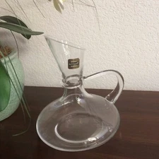 Ravenscroft  DECANTER Crystal Pitcher European Collection Label Etched