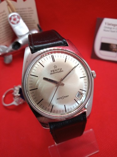 Orologio ZENITH AutoSport cal.2562pc 23J.-70s-Excellent Condition- Vintage  Watch | eBay