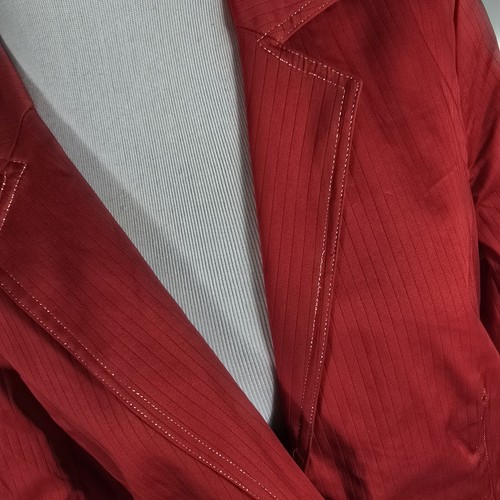 Dockie Brown Wms M Rot Gold Metallic Nähte Baumwolle Elasthan Jacke S5 - Bild 4 von 24