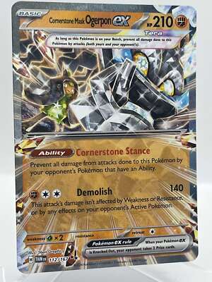 Cornerstone Mask Ogerpon ex 112/167 Scarlet & Violet Holo