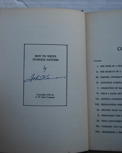 How to Write Business Letters Walter Smart Original 1918 - Picture 3 of 4