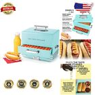 Versatile Aqua Hot Dog Steamer Holds 20 Hot Dogs & 6 Buns - Perfect for Parties