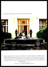 1965 Lincoln Continental Black Sedan Photo Ad