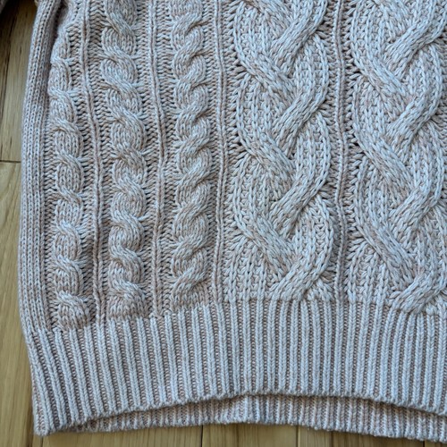 Reiss Esme Pink Cable Knit Wool Blend Sweater Large - Picture 5 of 15