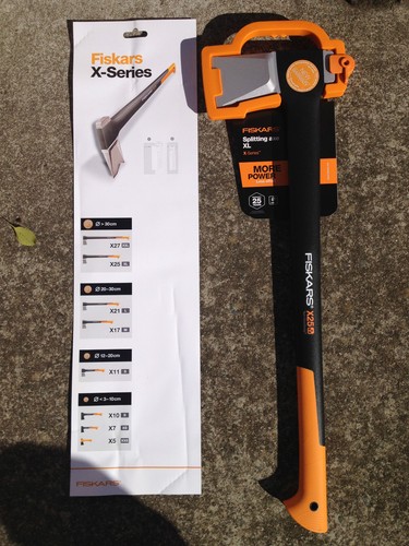 Authorized Fiskars 28" Finland Made Axe XL X25 Gardening Tool New Model 122483 - Picture 2 of 5