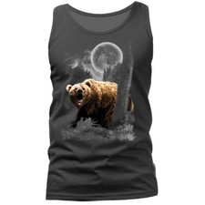 Bear Wilderness Wildlife Wilderness Moon Animal Tank Top