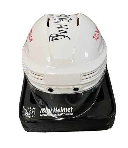 Paul Coffey “HOF 04” 3x Cup Champ Signed Detroit Red Wings White Mini Helmet JSA - Picture 3 of 4