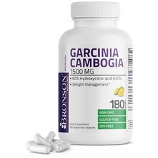 Garcinia Cambogia Extract 500 mg 60 HCA NATURAL WEIGHT LOSS, 180 Capsules