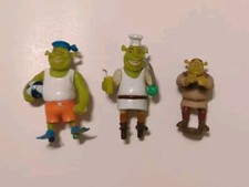 Juguete expendedor Gashapon Gacha 2004 Shrek 2 figuras sueltas lote de 3 envío gratuito