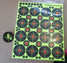 25 x Splatter Target 2" & 1" Shoot rifle pistol reactive air  targets N C 1+2