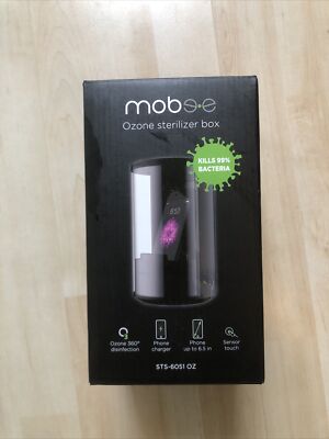 Sterilisator Desinfektion Mobee Ozon Schwarz USB LED Beleuchtet Touch Tasten