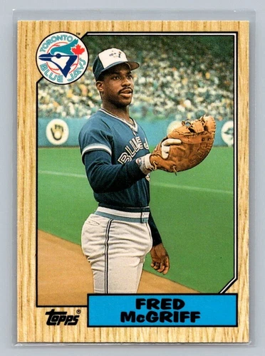 1987 Topps Traded Tiffany #74T Fred McGriff Rookie Card RC HOF Toronto Blue Jays