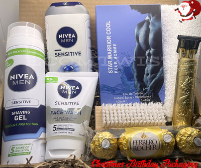 Nivea Männer Empfindliche Haut Pflege Geschenkkorb Freund Körperpflege Papa Weihnachten Set