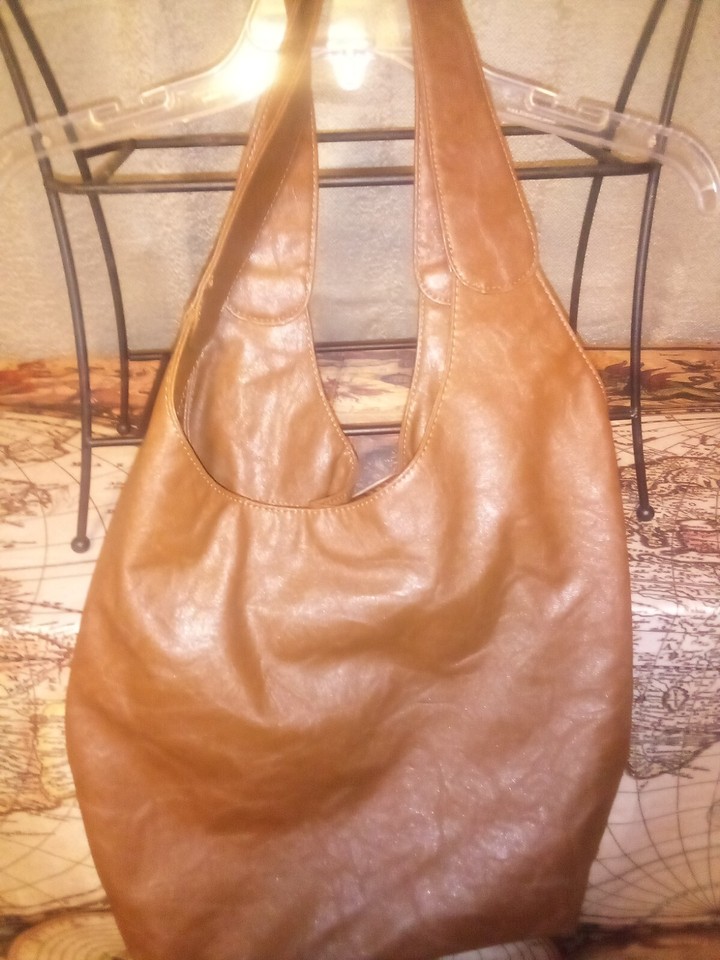 Large Brown Shoulder Bag Purse No Brand Tag 14"X 19"X 6" eBay
