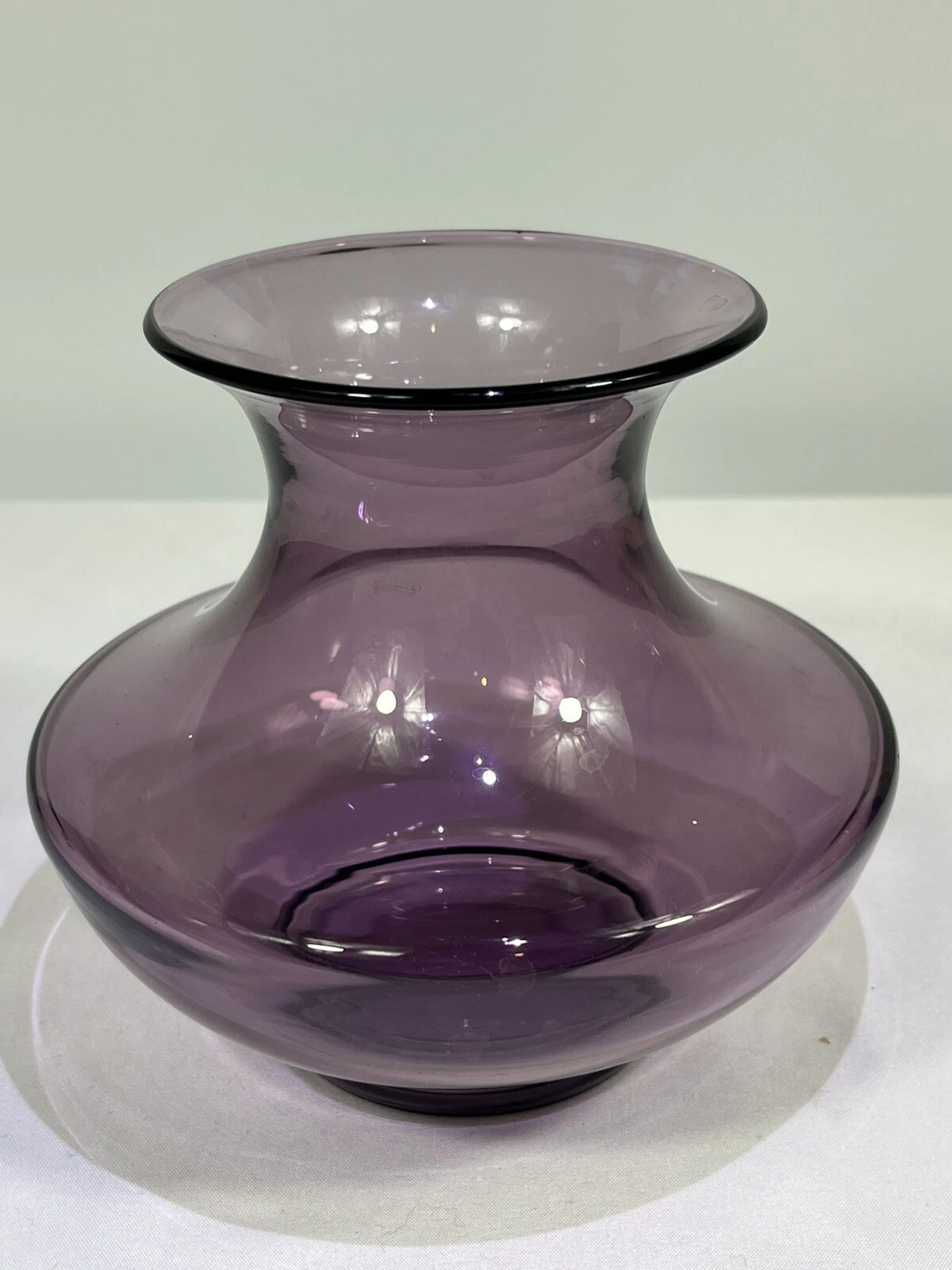 A Thomas Webb Amethyst Glass Vase