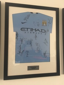 man city framed shirts